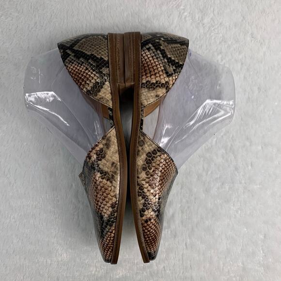 Madewell Women's Marisa d' Orsay Snake Embossed Leather Size 8 - Picture 5 of 9